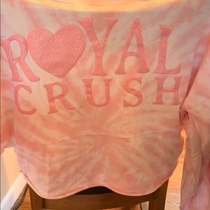 Disney Spirit Jersey Princes Cropped Pink Tie-Dye